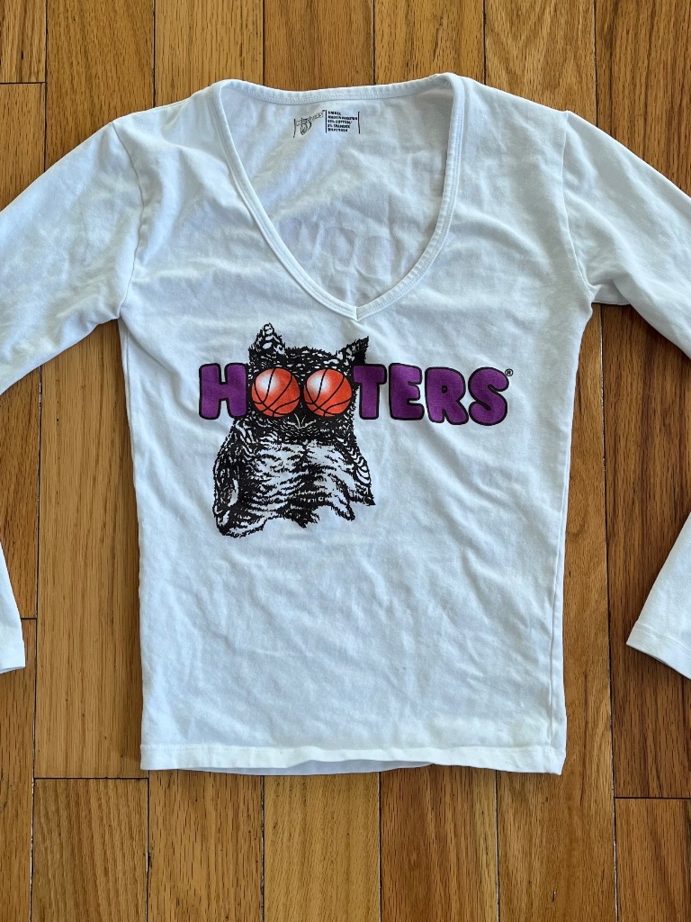 Hooters white uniform top RARE